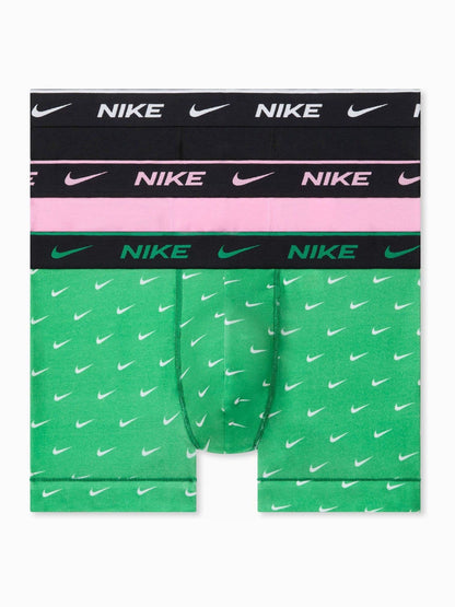 Dsiney Kidz - Nike Green Dri-FIT Essential Cotton Stretch Boxer Trunks 3 Pack image 1