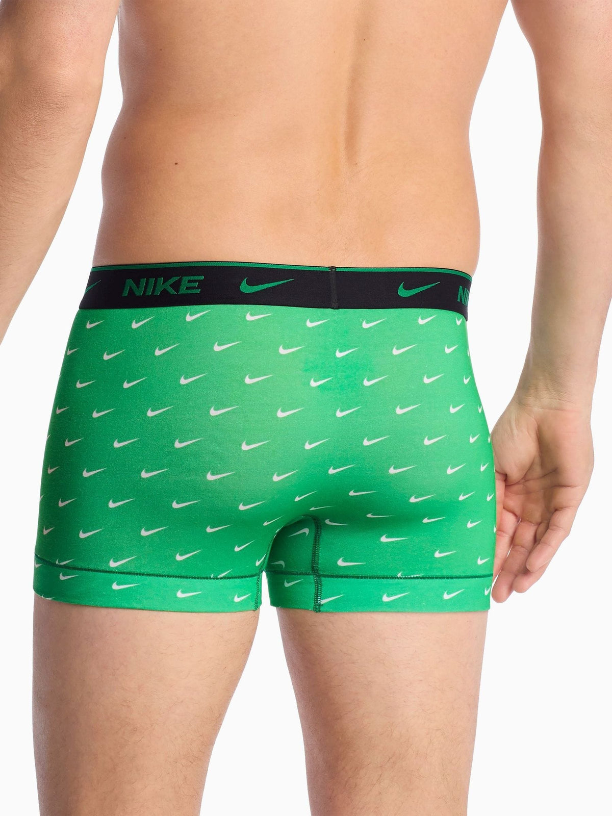 Dsiney Kidz - Nike Green Dri-FIT Essential Cotton Stretch Boxer Trunks 3 Pack image 3