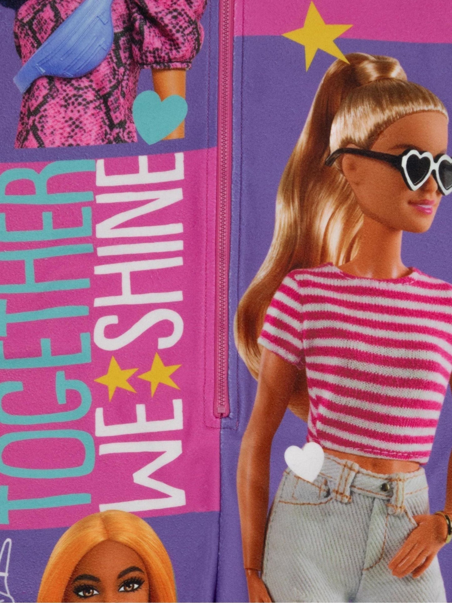 Dsiney Kidz - Vanilla Underground Pink Barbie Fleece All-In-One image 5