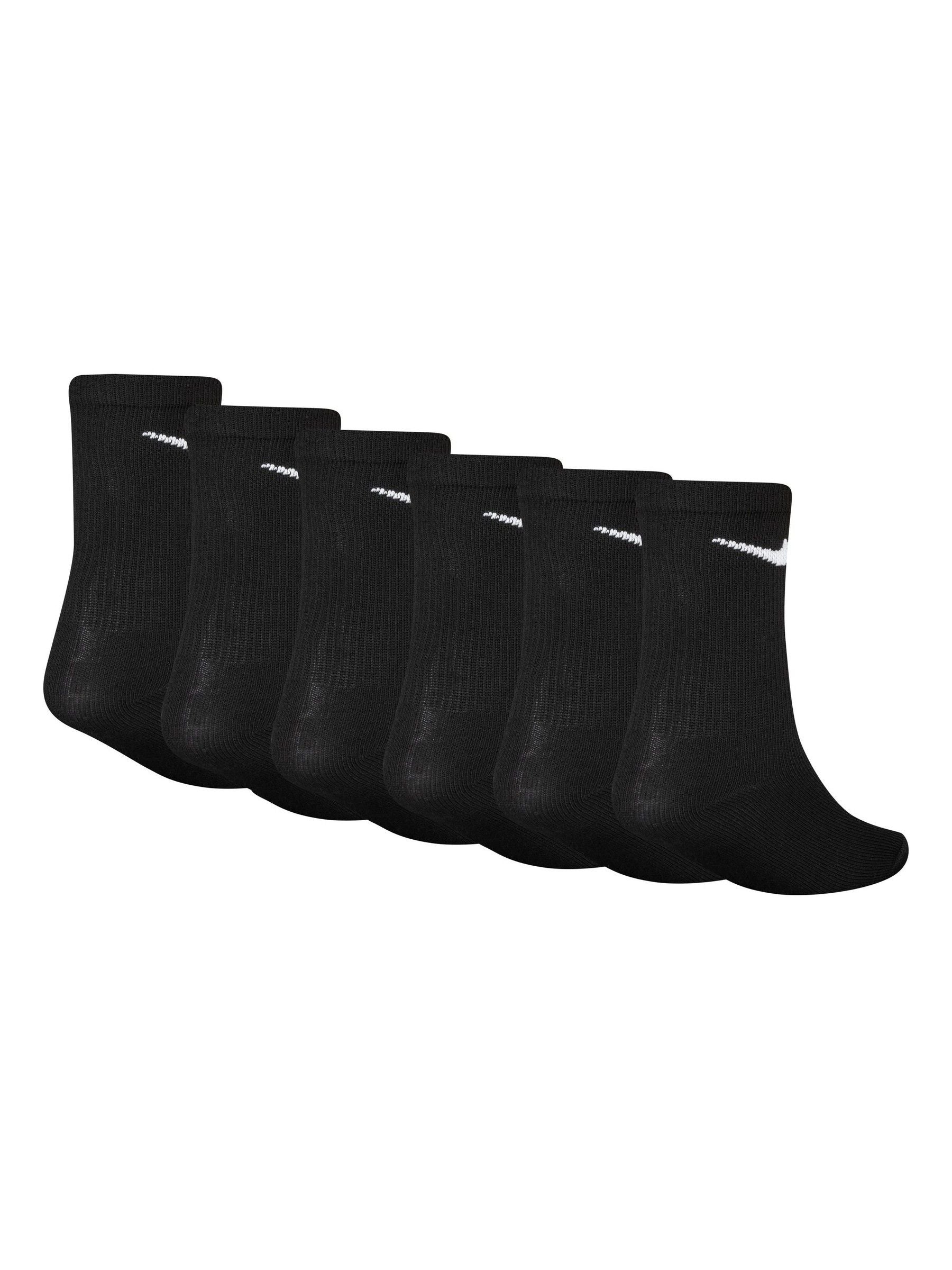 Nike Black Crew Socks 6 Pack image 2
