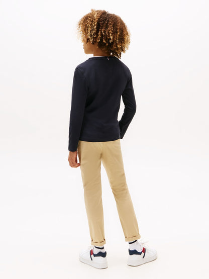 Tommy Hilfiger Blue Basic Long Sleeve Top image 2