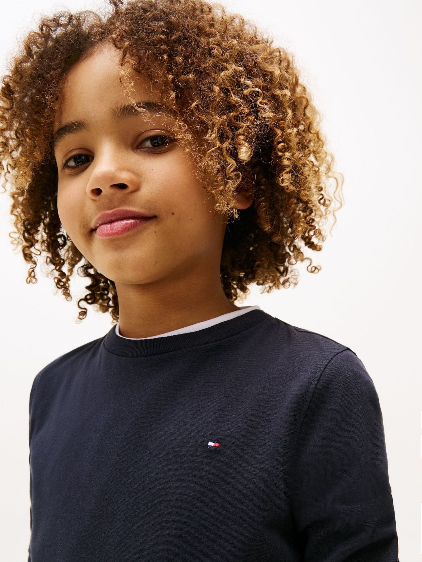 Tommy Hilfiger Blue Basic Long Sleeve Top image 4