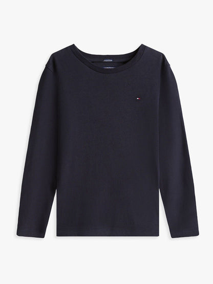 Tommy Hilfiger Blue Basic Long Sleeve Top image 6