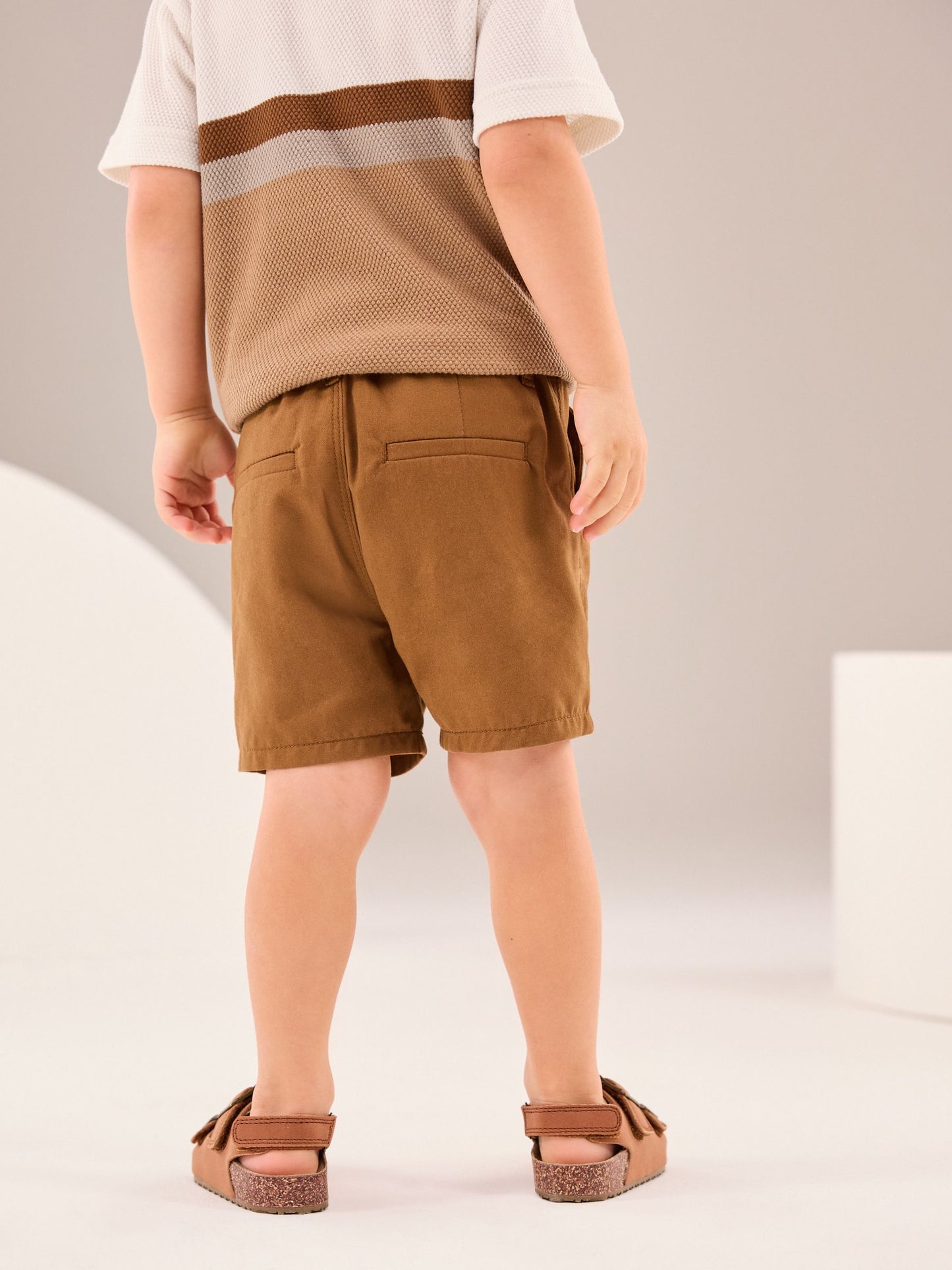 Dsiney Kidz - Tan Brown Chino Shorts (3mths-7yrs) image 3