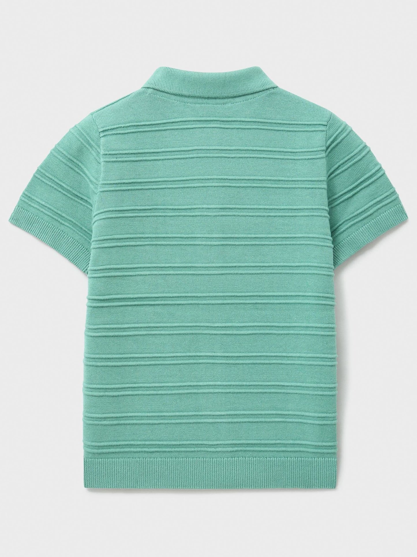 Dsiney Kidz - Crew Clothing Green Jacquard Knitted Polo Shirt image 2