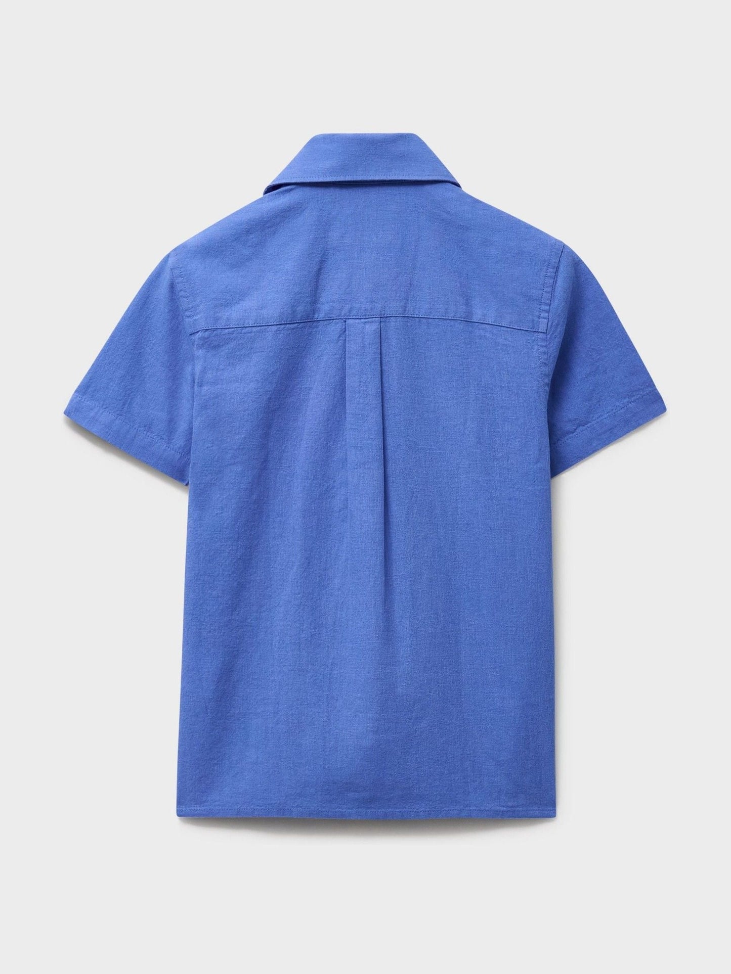 Dsiney Kidz - Crew Clothing Blue Short Sleeve Cotton-Linen Shirt image 2