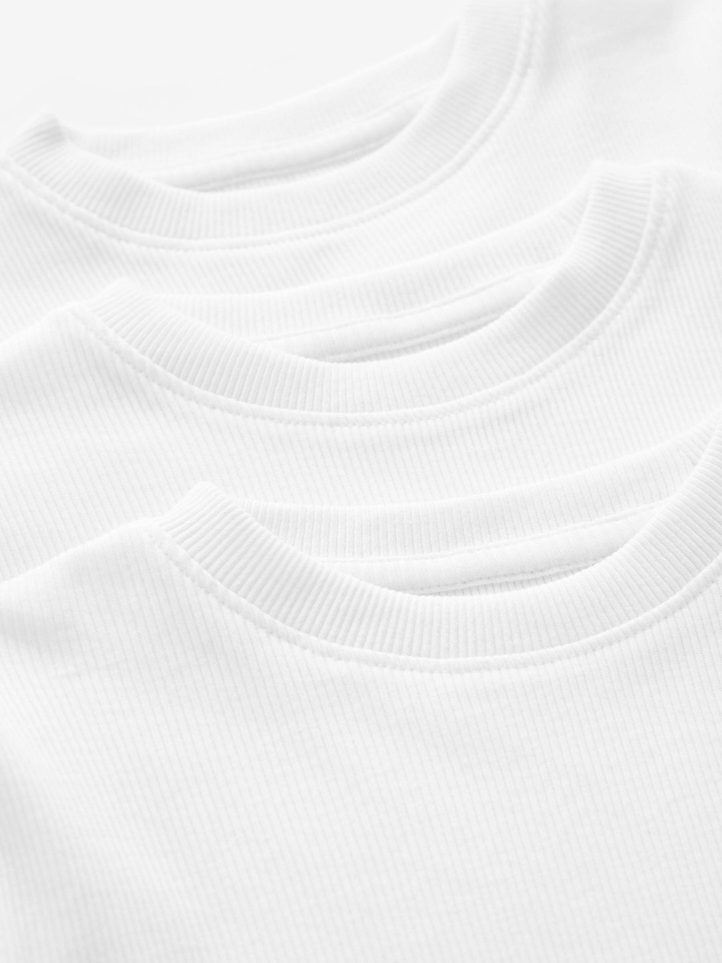 Dsiney Kidz - White 100% Cotton Long Sleeve T-Shirts 3 Pack (1.5-16yrs) image 4