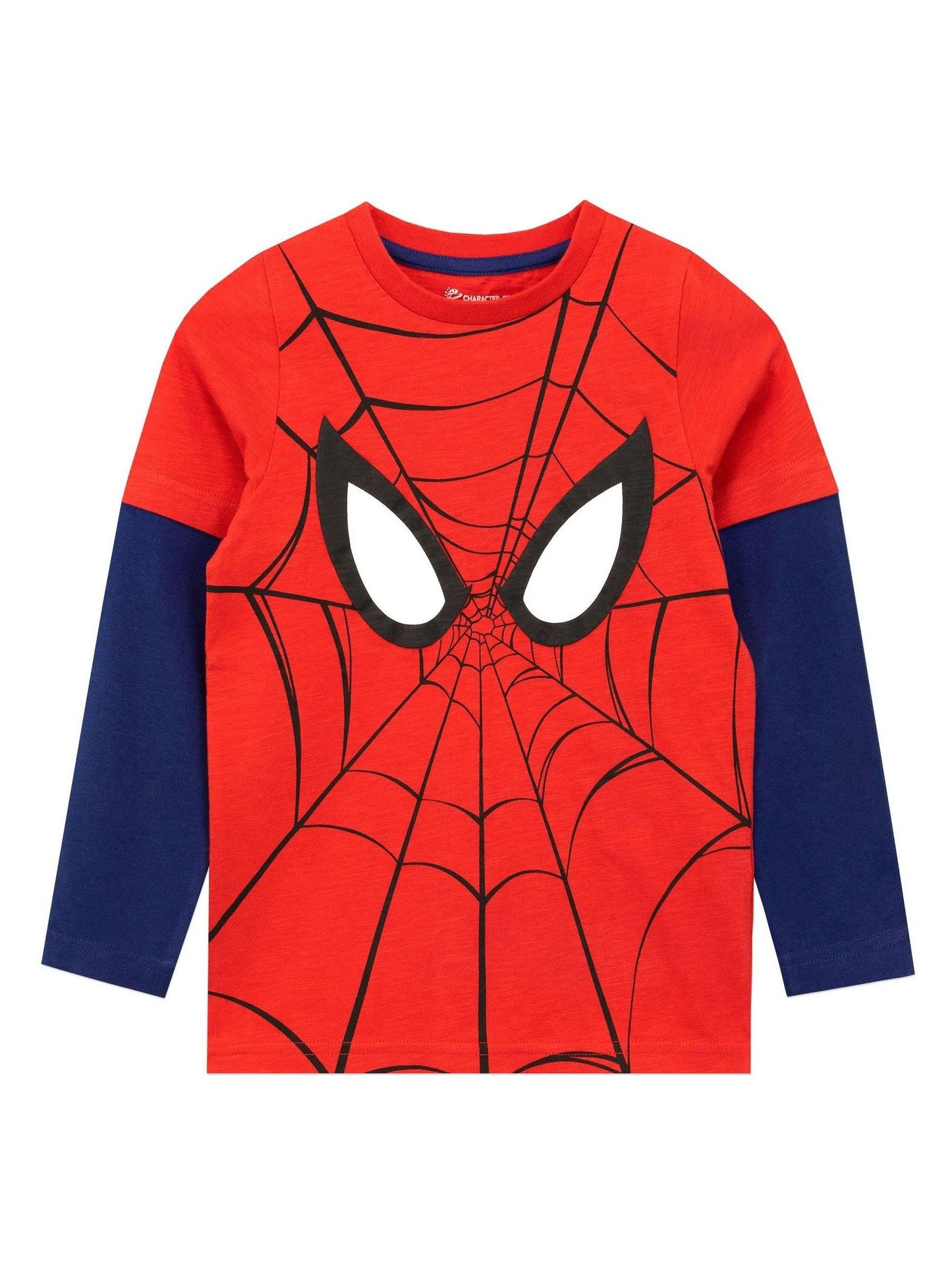 Character Red Spiderman Long Sleeve 100% Cotton Top image 1