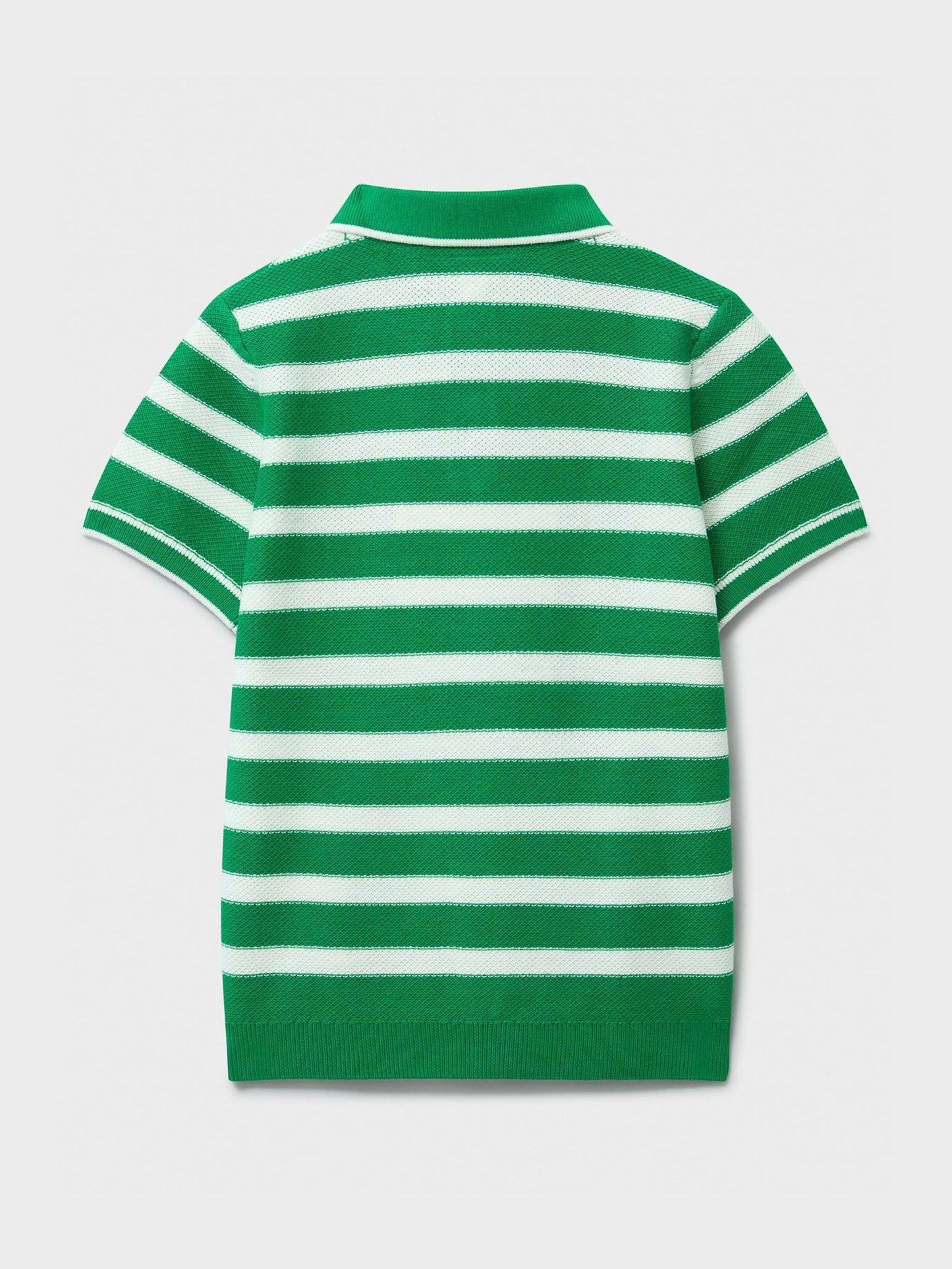 Dsiney Kidz - Crew Clothing Green Knitted Cotton Stripe Polo image 2