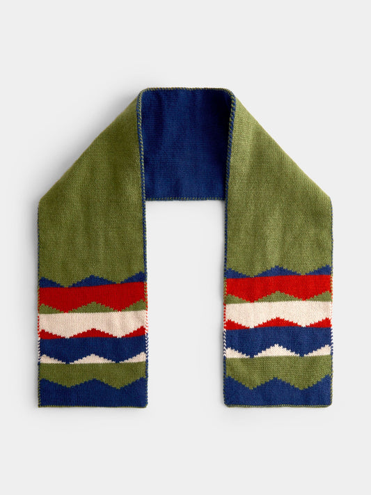 Jojo Maman Bébé Blue Chevron Scarf - image 1