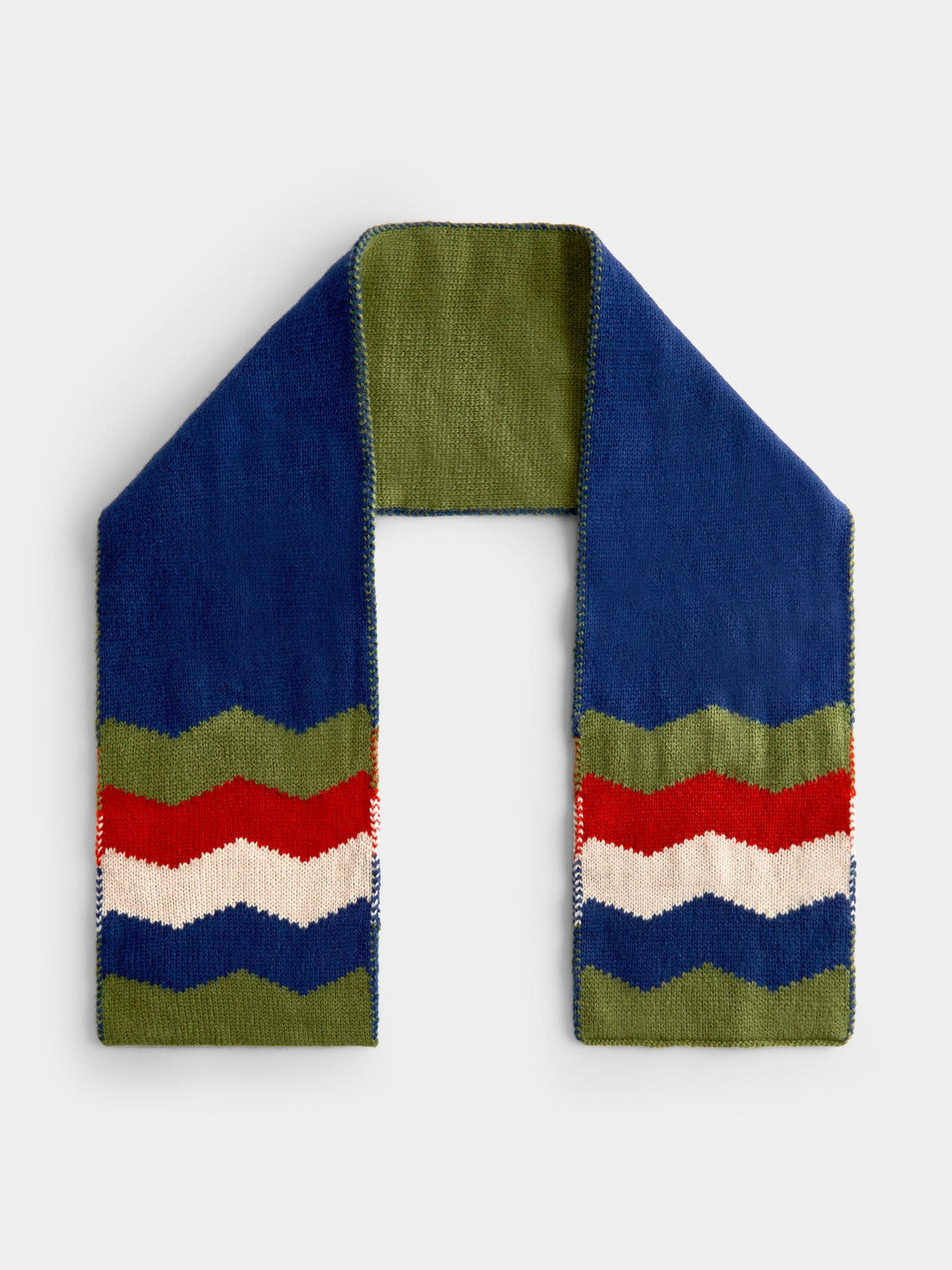 Jojo Maman Bébé Blue Chevron Scarf - image 2