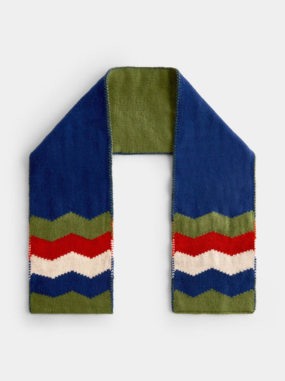 Jojo Maman Bébé Blue Chevron Scarf - image 2