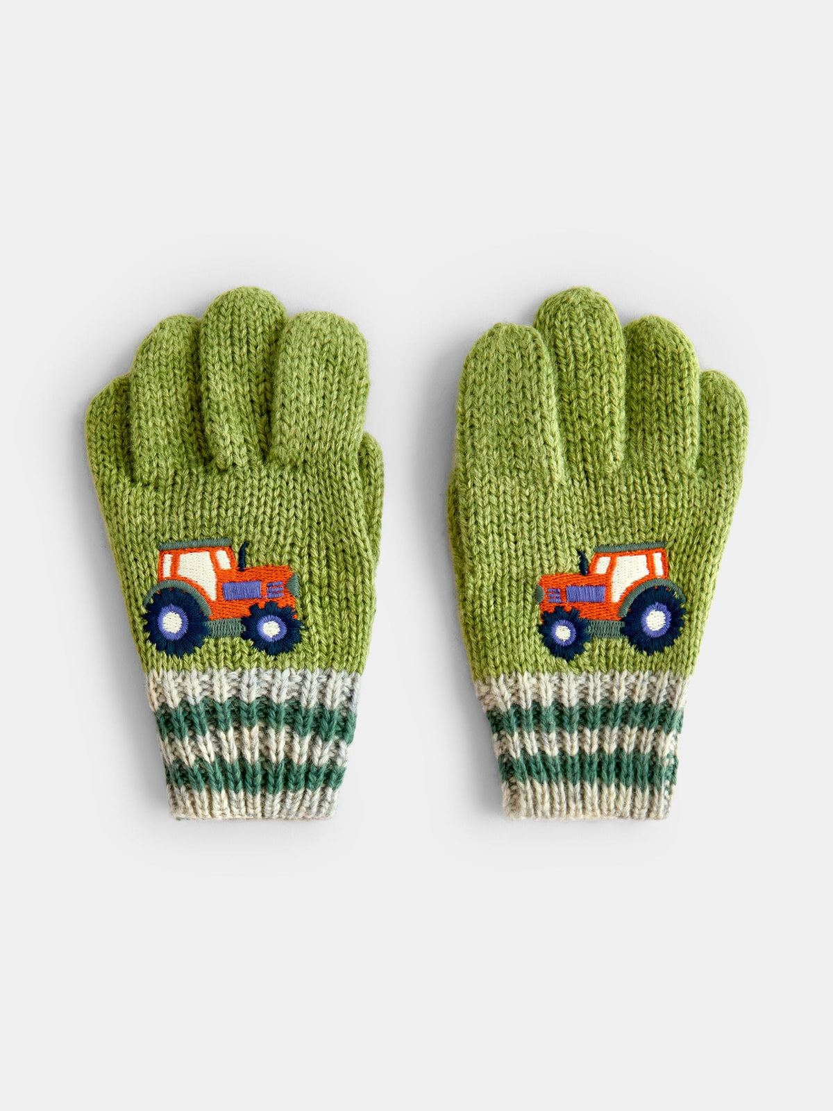 JoJo Maman Bébé Green Tractor Gloves - image 1