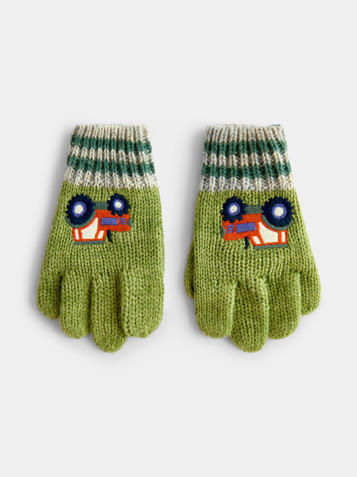 JoJo Maman Bébé Green Tractor Gloves - image 2