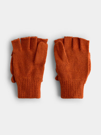 JoJo Maman Bébé Orange Fox Knitted Mittens - image 3