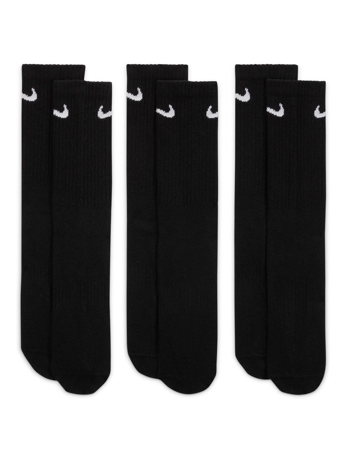Nike Black Crew Everyday Lightweight Socks 3 Pack - image 2