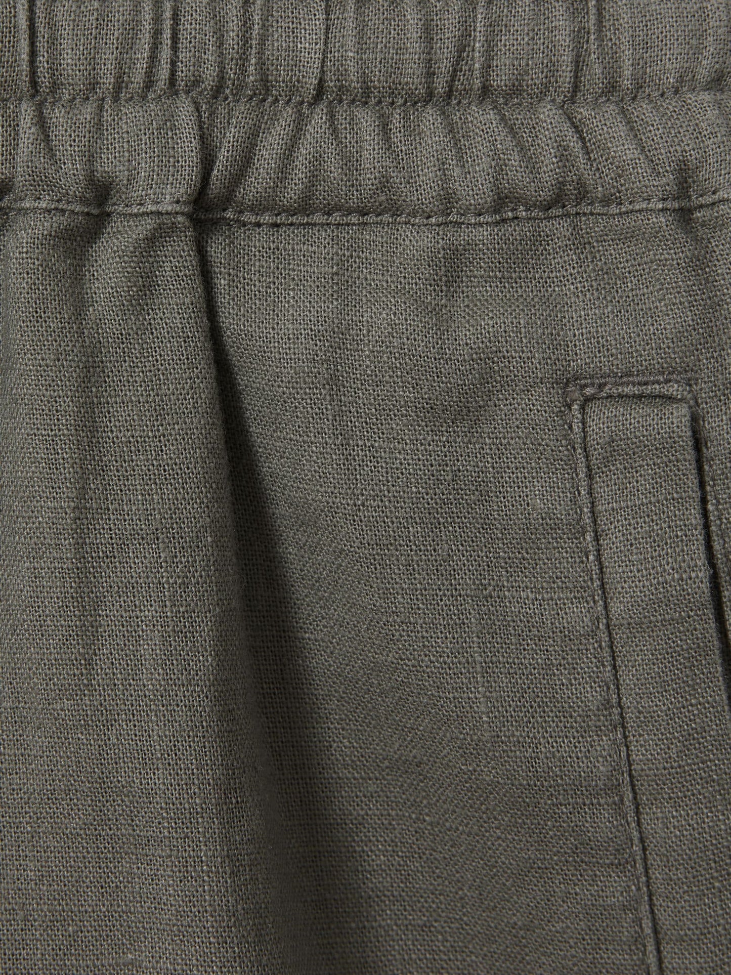 Dsiney Kidz - Reiss Khaki Acen 3-9 yrs Linen Drawstring Shorts image 4