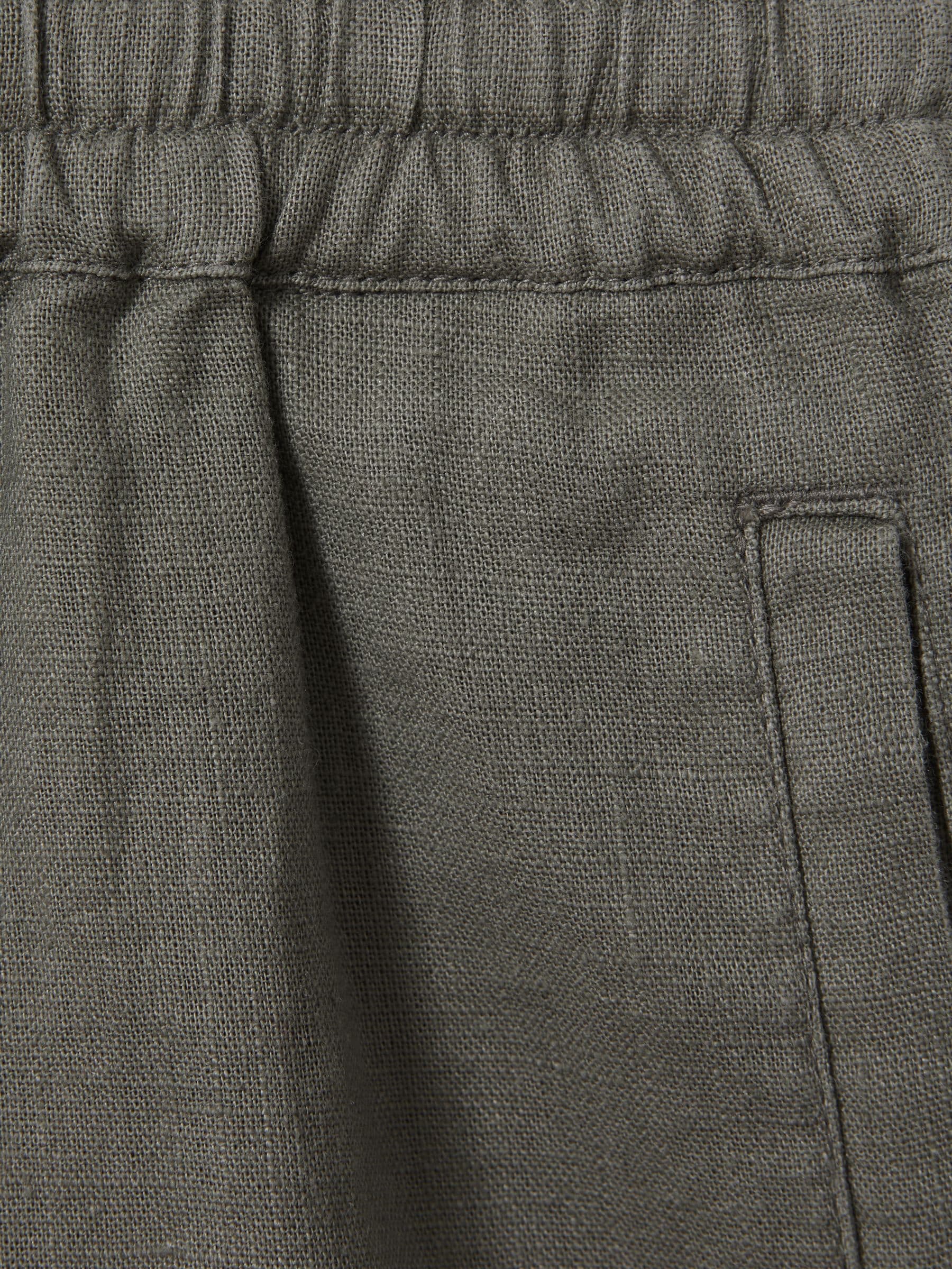 Dsiney Kidz - Reiss Khaki Acen 3-9 yrs Linen Drawstring Shorts image 4