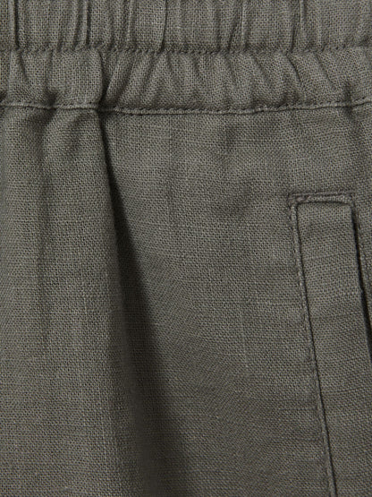 Dsiney Kidz - Reiss Khaki Acen 3-9 yrs Linen Drawstring Shorts image 4