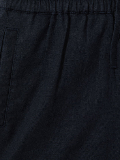 Dsiney Kidz - Reiss Navy Acen 3-9 yrs Linen Drawstring Shorts image 4