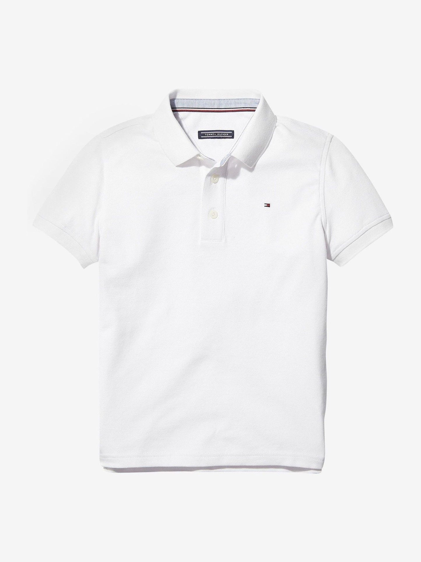 Dsiney Kidz - Tommy Hilfiger Off White Flag Short Sleeve Cotton Rich Polo Shirt image 4