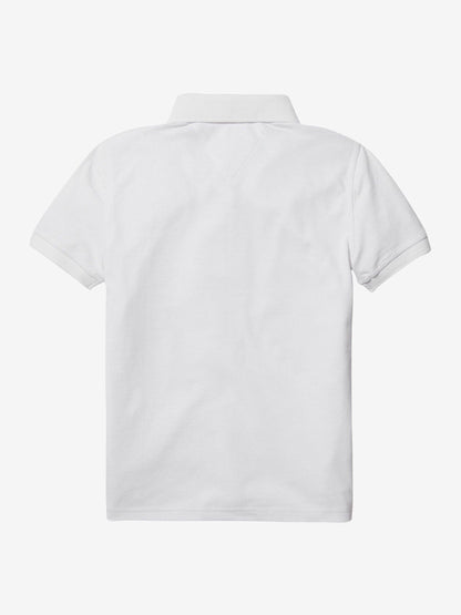 Dsiney Kidz - Tommy Hilfiger Off White Flag Short Sleeve Cotton Rich Polo Shirt image 5
