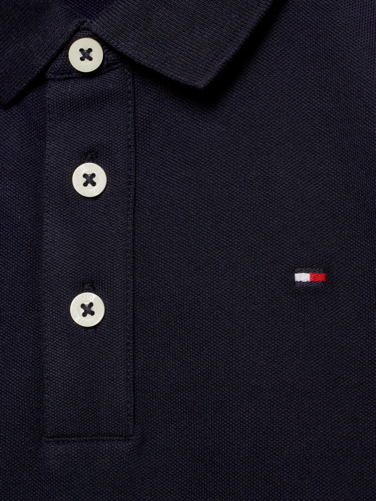 Dsiney Kidz - Tommy Hilfiger Navy Blue Flag Short Sleeve Cotton Rich Polo Shirt image 6