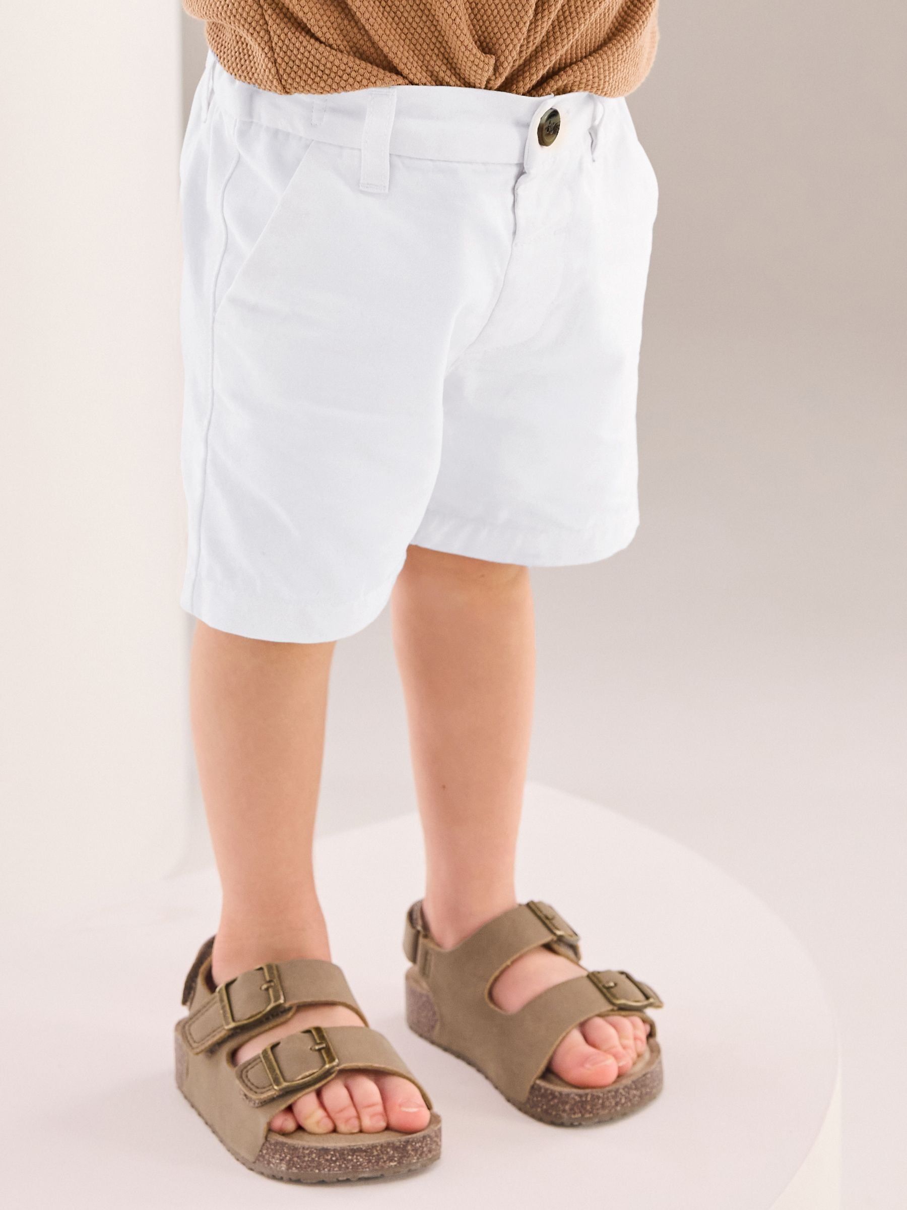 Dsiney Kidz - White Chino Shorts (3mths-7yrs) image 3