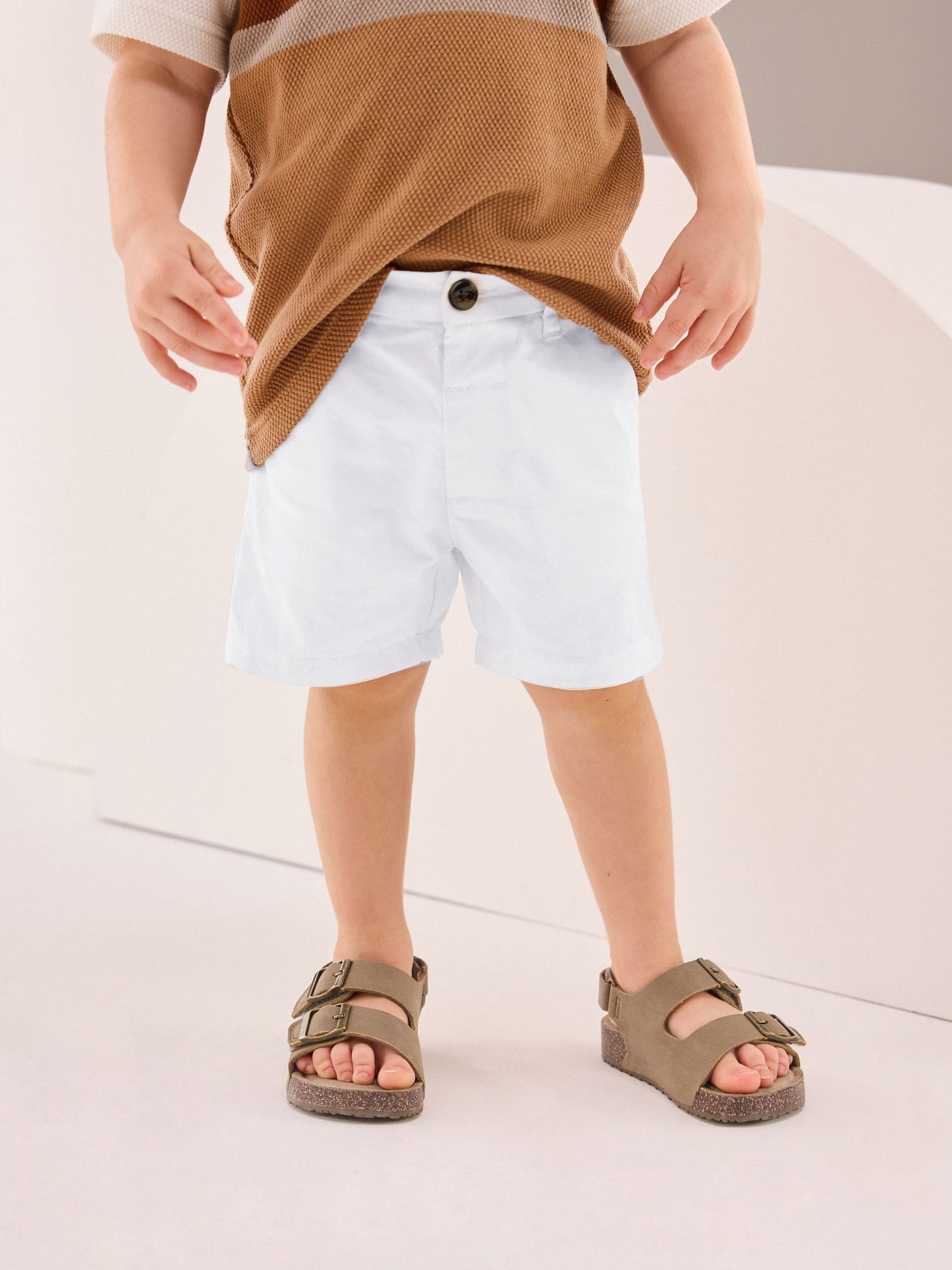 Dsiney Kidz - White Chino Shorts (3mths-7yrs) image 1