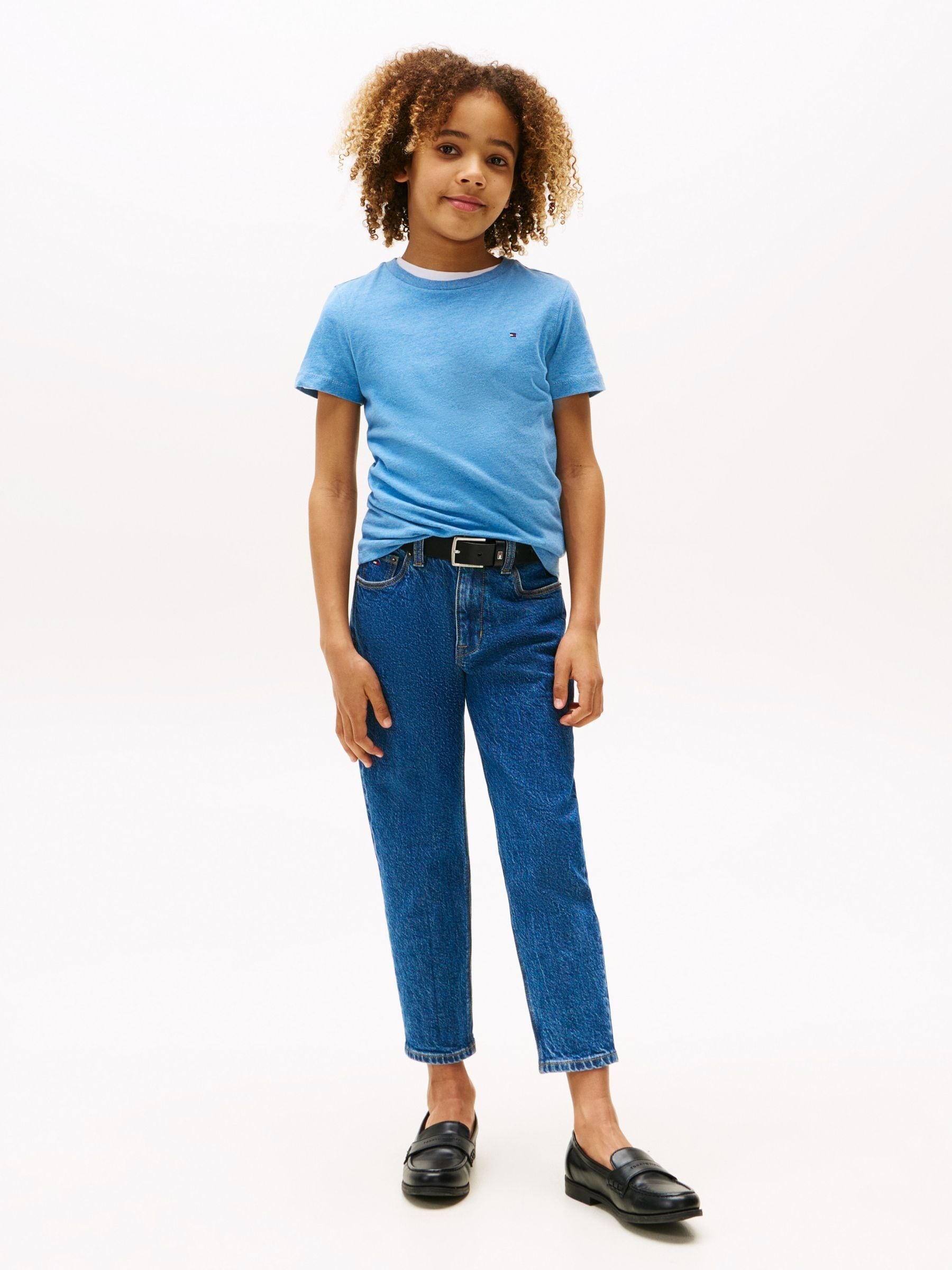 Tommy Hilfiger Blue Basic T-Shirt image 3