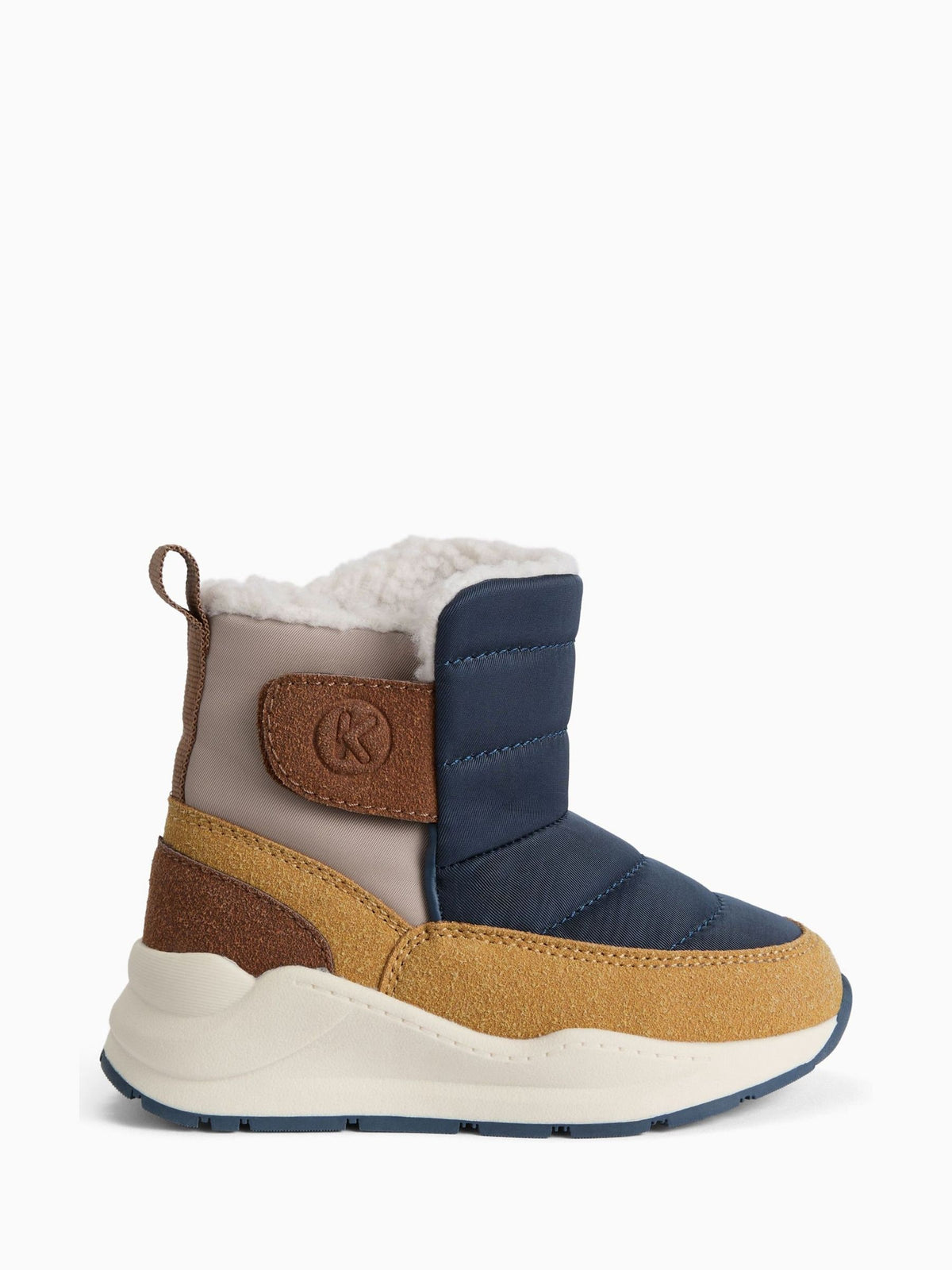 KIDLY by MORI Blue Quilted Snow Boots - image 1