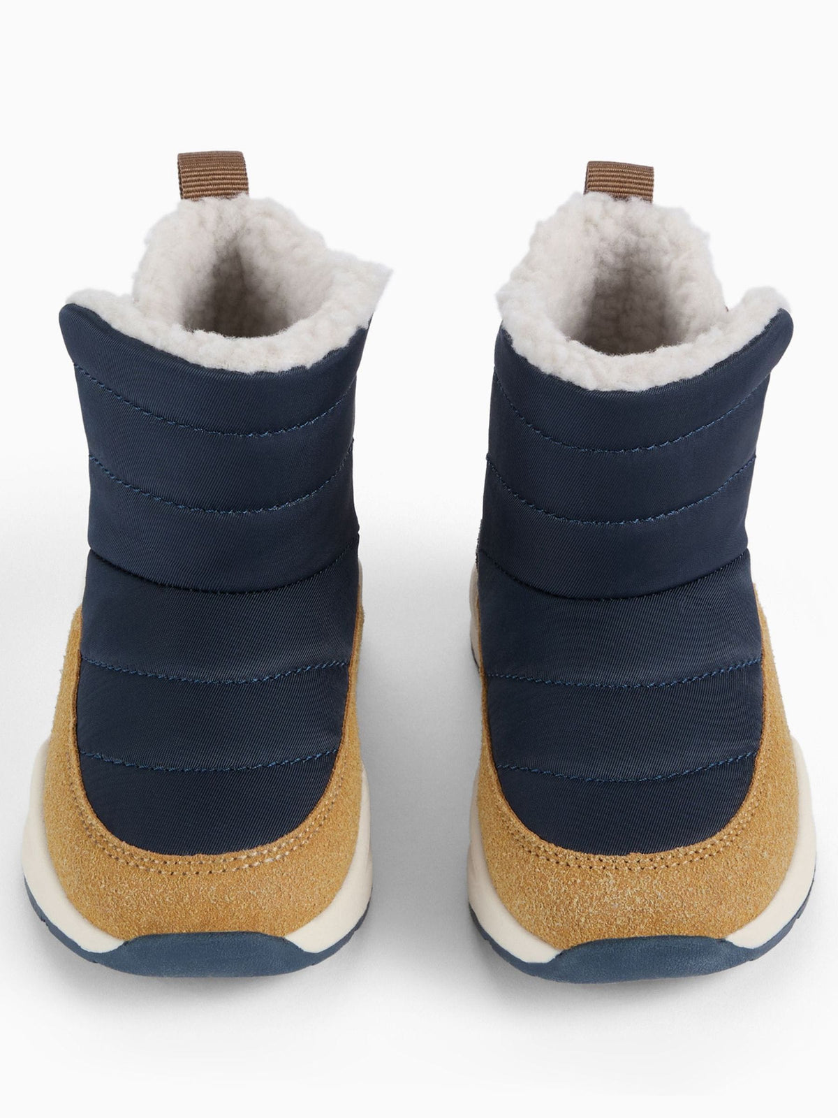 KIDLY by MORI Blue Quilted Snow Boots - image 3