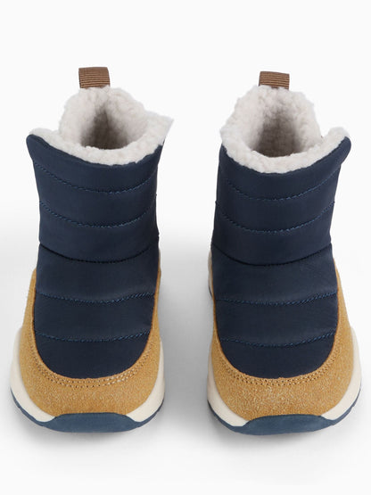 KIDLY by MORI Blue Quilted Snow Boots - image 3