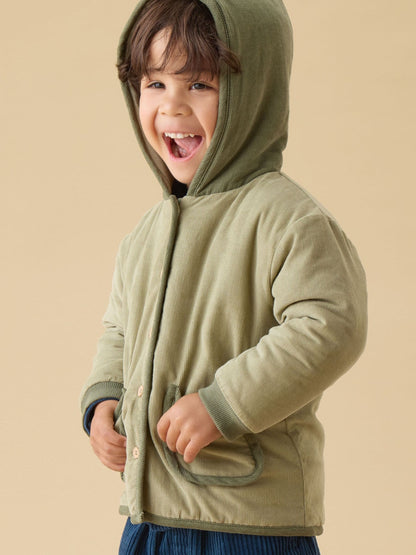 Dsiney Kidz - MORI Green Green Quilted Corduroy Jacket image 2