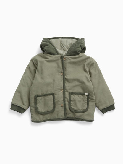 Dsiney Kidz - MORI Green Green Quilted Corduroy Jacket image 4