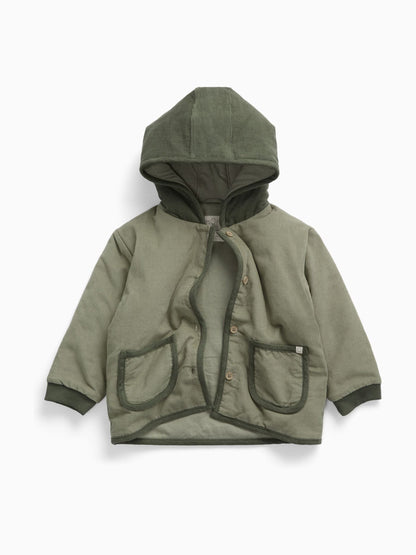 Dsiney Kidz - MORI Green Green Quilted Corduroy Jacket image 5