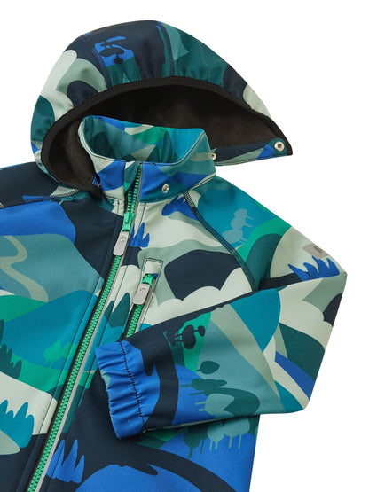 Dsiney Kidz - Reima Blue Water Resistant Vantti Softshell Jacket image 3