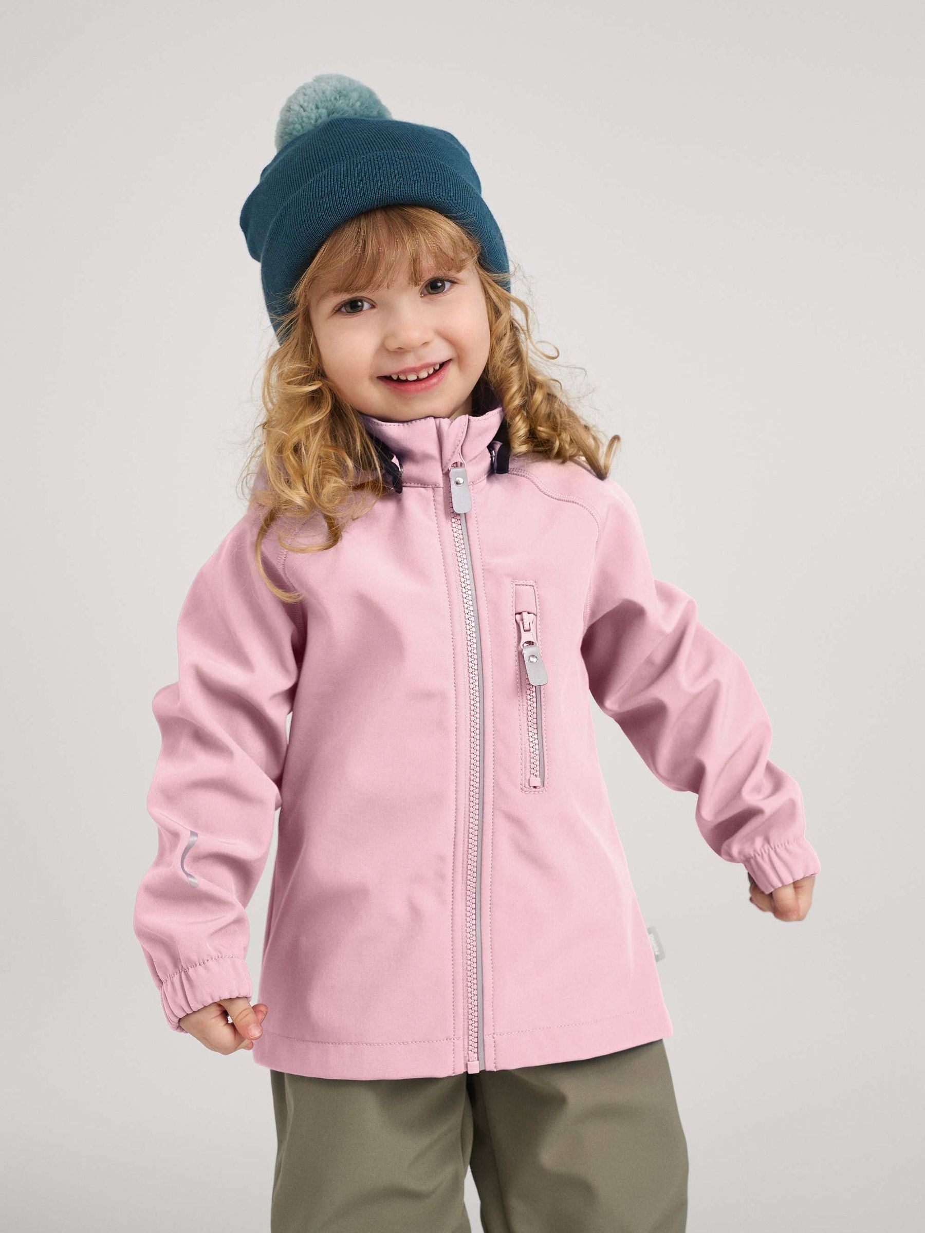 Dsiney Kidz - Reima Pink Water Resistant Vantti Softshell Jacket image 1