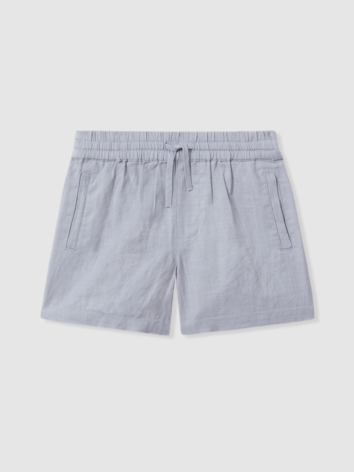 Dsiney Kidz - Reiss Soft Blue Acen 3-9 yrs Linen Drawstring Shorts image 1