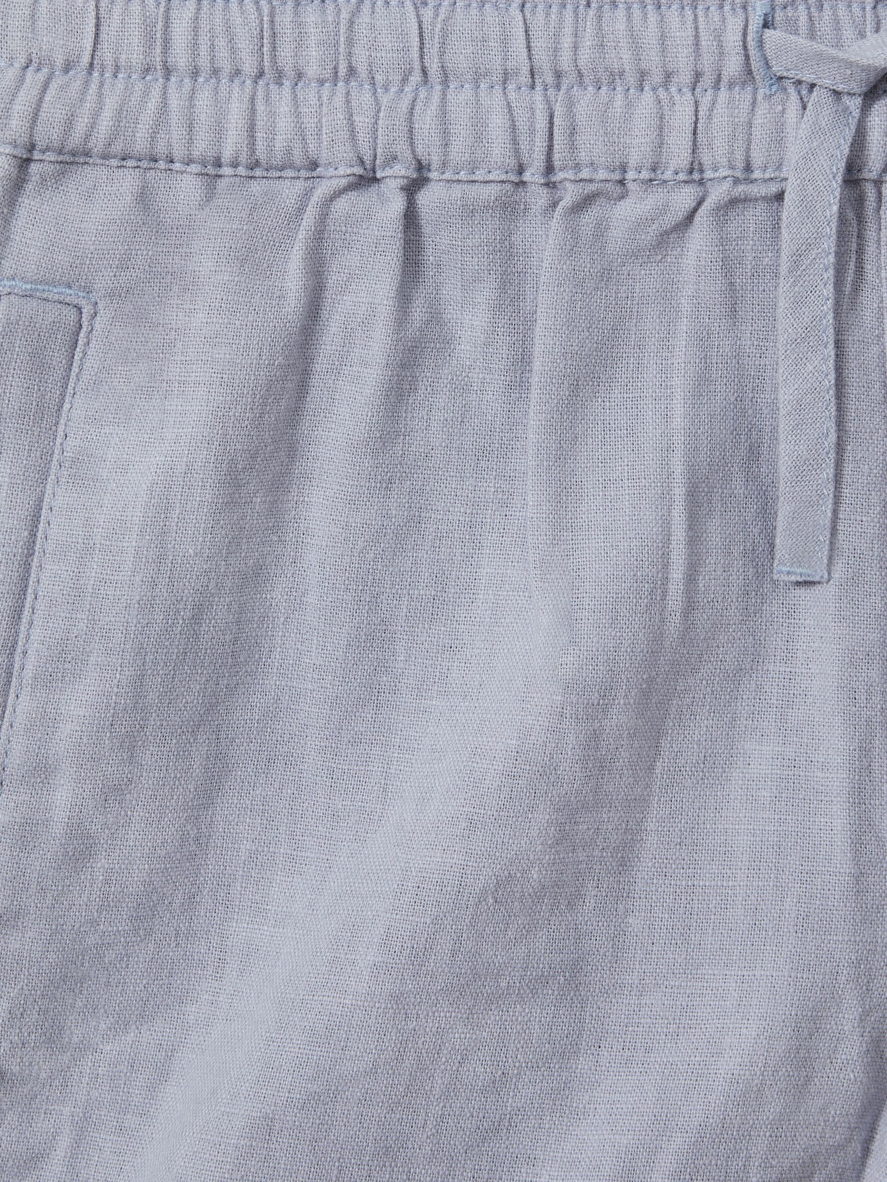 Dsiney Kidz - Reiss Soft Blue Acen 3-9 yrs Linen Drawstring Shorts image 3