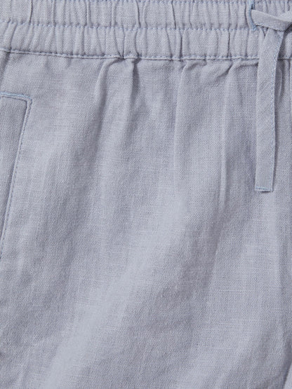 Dsiney Kidz - Reiss Soft Blue Acen 3-9 yrs Linen Drawstring Shorts image 3