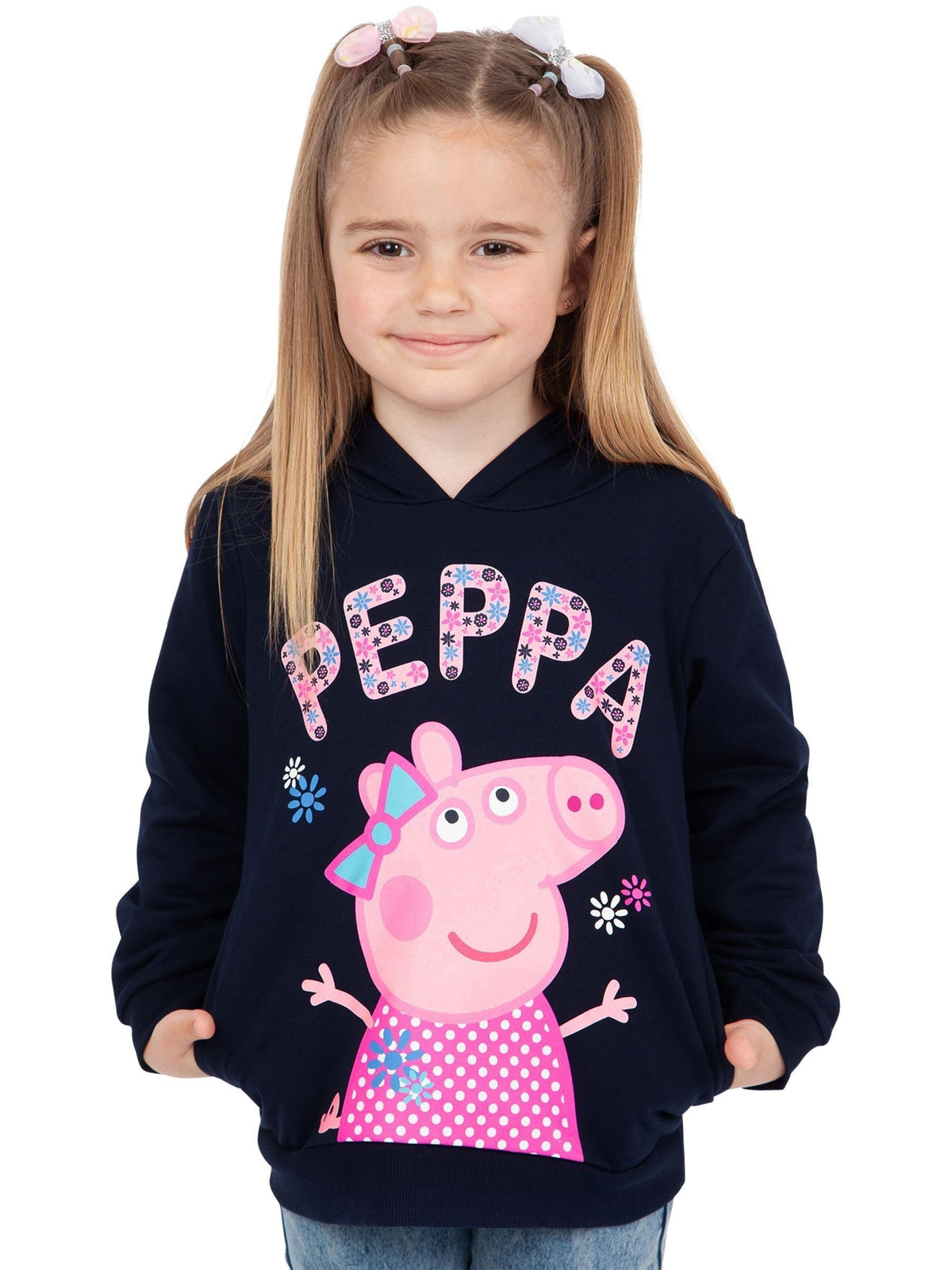 Character Black Peppa Pig 100% Cotton Hoodie - image 1