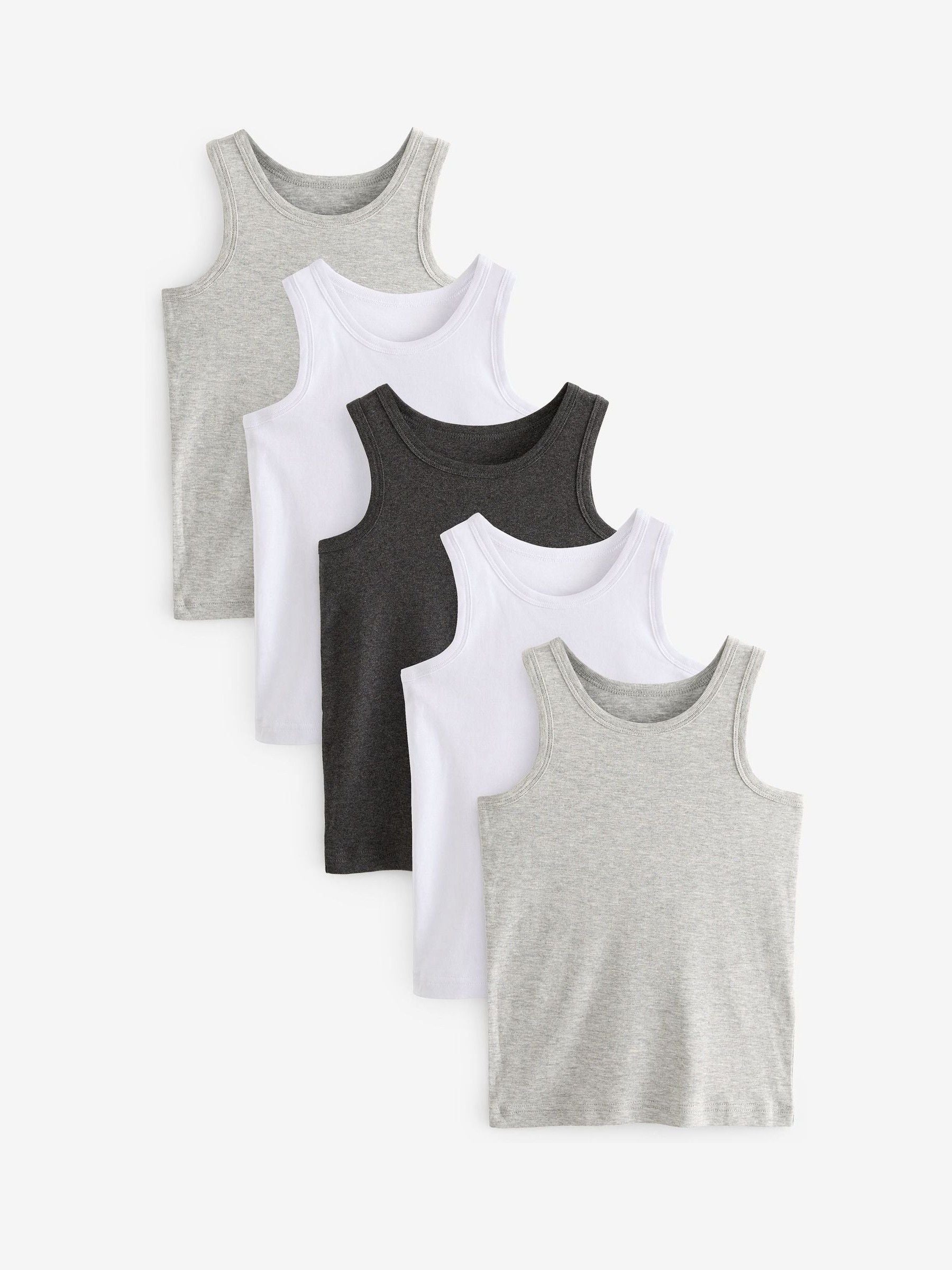 Dsiney Kidz - Grey Vests 5 Pack (1.5-16yrs) image 1