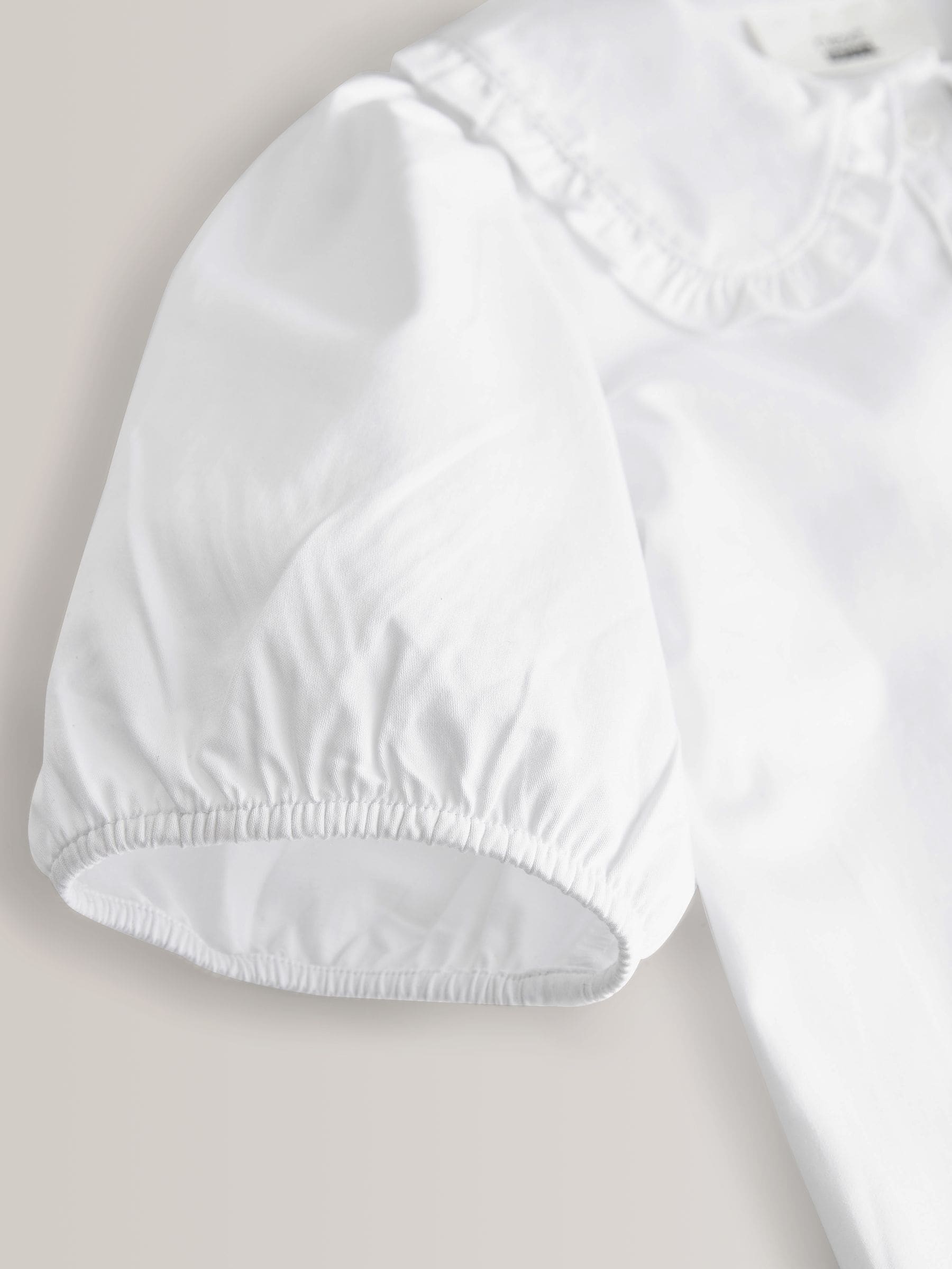 Dsiney Kidz - White Girls Premium Cotton Rich Frill Collar School Blouse (3-14yrs) image 10