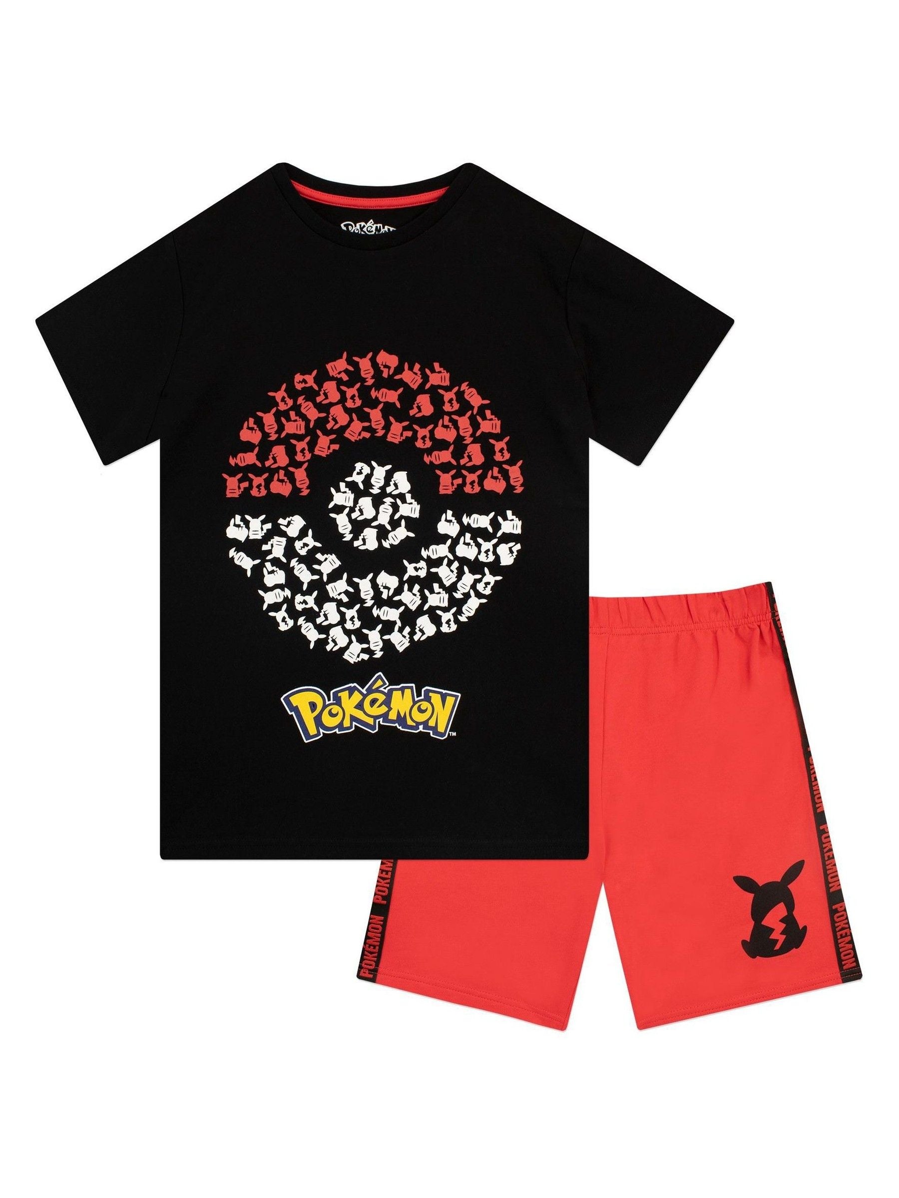 Dsiney Kidz - Character Black Pokemon 100% Cotton T-Shirt and Shorts Set image 1