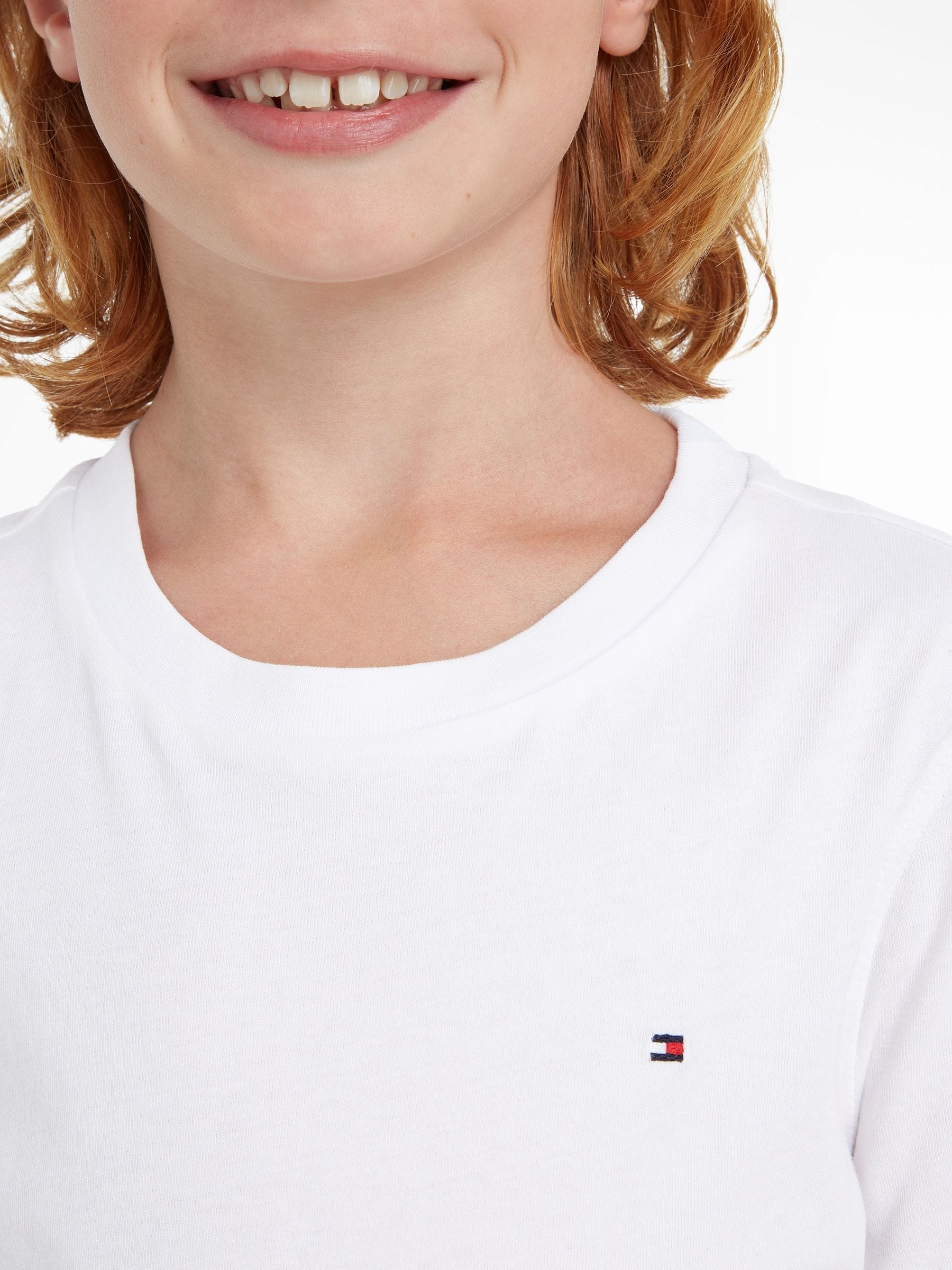 Tommy Hilfiger White Basic T-Shirt image 3