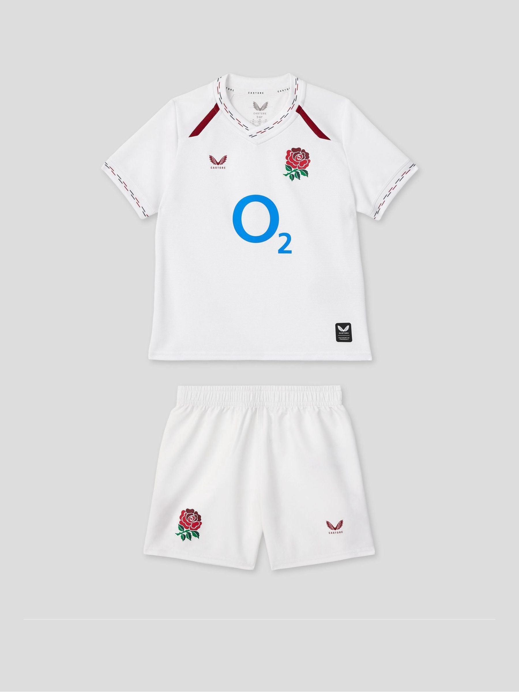 Dsiney Kidz - Castore White England Rugby Home Infant Kit image 1