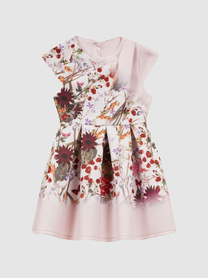 Dsiney Kidz - Reiss Multi Tammy 4-9 yrs Scuba Floral Printed Dress image 2