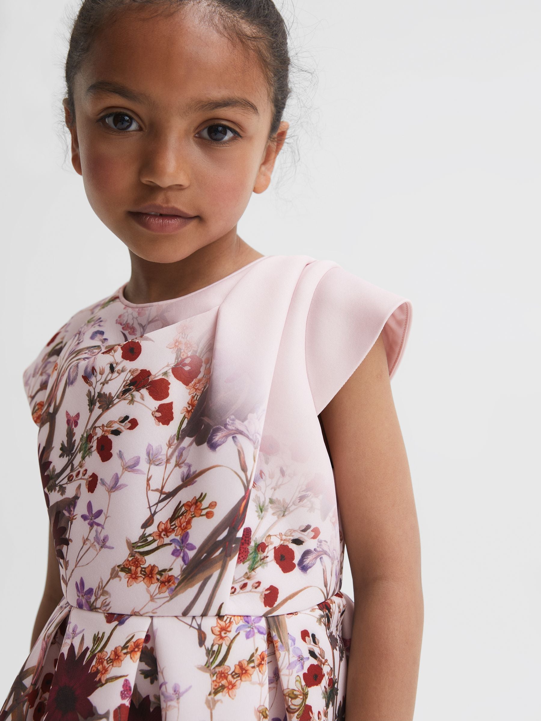 Dsiney Kidz - Reiss Multi Tammy 4-9 yrs Scuba Floral Printed Dress image 4