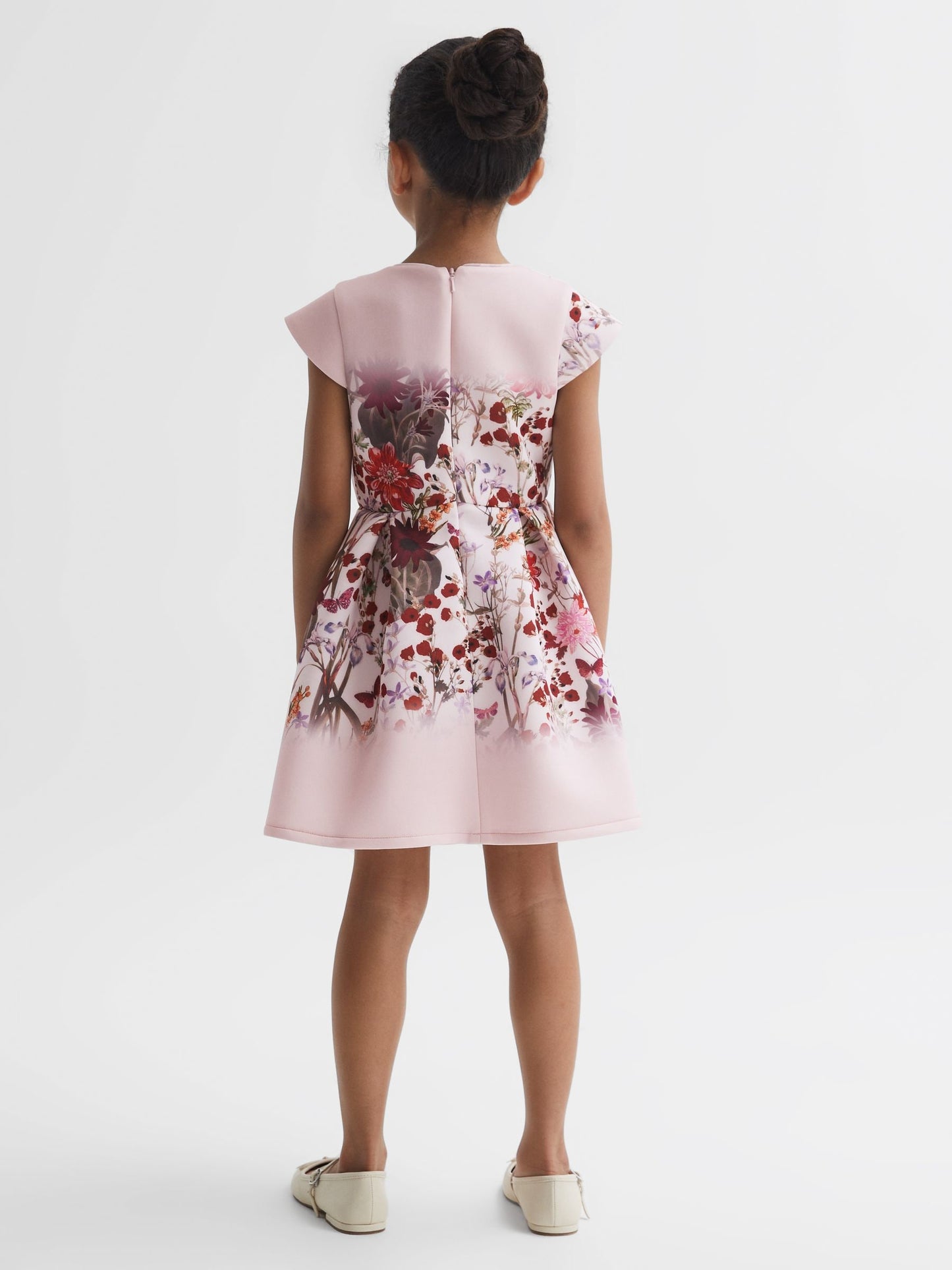 Dsiney Kidz - Reiss Multi Tammy 4-9 yrs Scuba Floral Printed Dress image 5